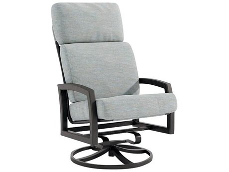 Tropitone Muirlands Cushion Aluminum High Back Swivel Rocker Lounge Chair