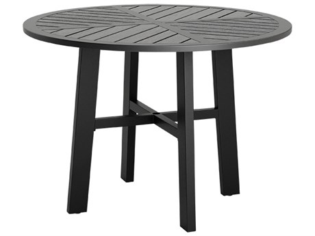 Tropitone Crestwood Tables Aluminum Round Umbrella Hole Counter Table