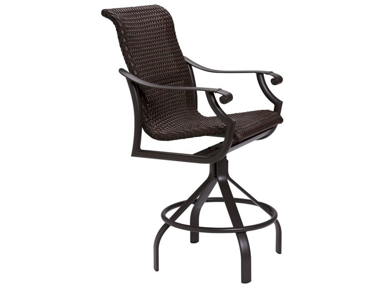 Tropitone Montreux Woven Aluminum Swivel Bar Stool 30'' 710127WS30