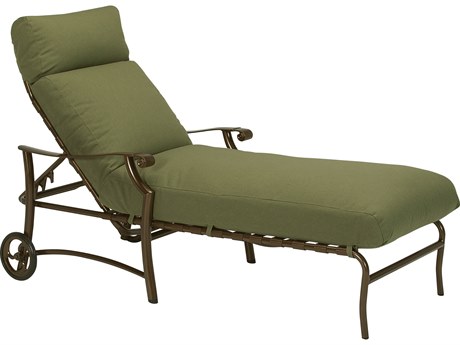 Tropitone Montreux II Relaxplus Chaise Lounge Chaise with Wheels Replacement Cushions