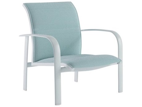 Tropitone Laguna Beach Relaxed Padded Sling Aluminum Stackable Spa Lounge Chair