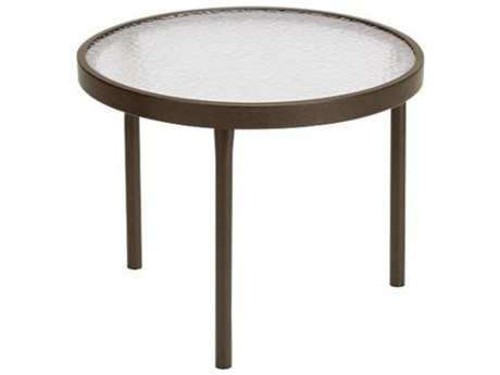 Tropitone Acrylic Cast Aluminum 20'' Wide Round Tea Table