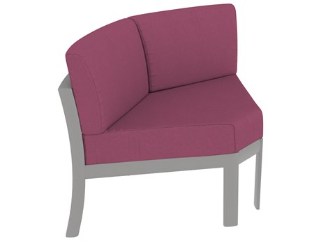 Tropitone Kor Cushion Aluminum Curved Corner Lounge Chair