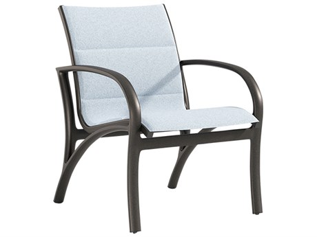 Tropitone Ronde Padded Sling Aluminum Dining Chair