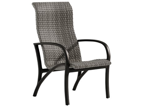 Tropitone Ronde Woven High Back Dining Arm Chair