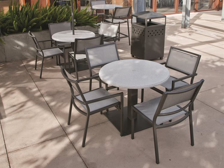 Tropitone Stoneworks Faux Granite Stone 42'' Wide Round Solid Table Top