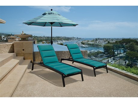 Tropitone Elance Padded Sling Aluminum Lounge Set