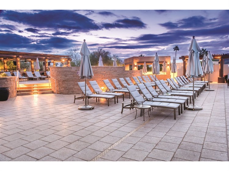 Tropitone Kor Padded Sling Aluminum Lounge Set