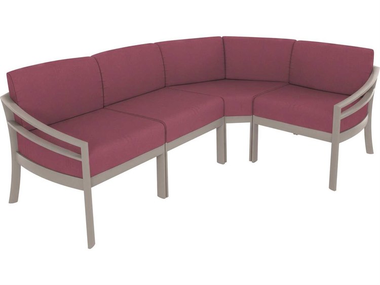 Tropitone Kor Cushion Aluminum Sectional Lounge Set