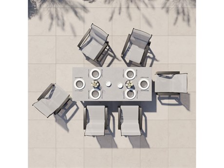 Tropitone Lakeside Sling Aluminum Dining Set