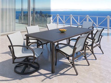 Tropitone Kenzo Sling Aluminum Dining Set | TPKENZOSLINGDINSET2