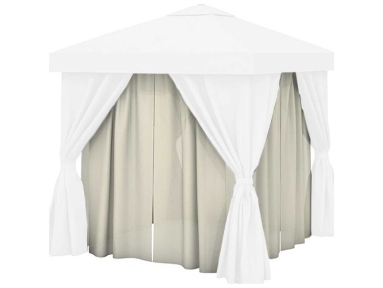 Tropitone Cabana Sheer 10' - 12180 Mist Snow - Sheer Interior Curtains Only