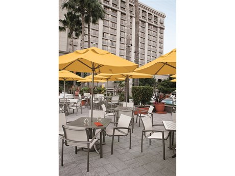 Tropitone South Beach Relaxed Sling Aluminum Dining Set