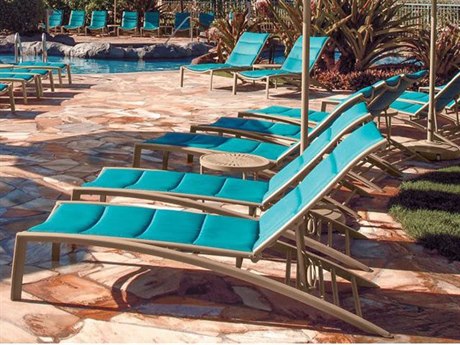 Tropitone South Beach Padded Sling Aluminum Lounge Set