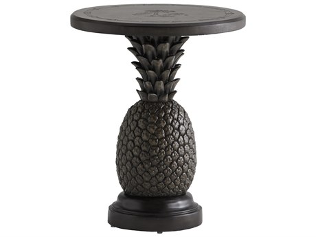 Tommy Bahama Outdoor Alfresco Living Aluminum Pineapple Round End Table