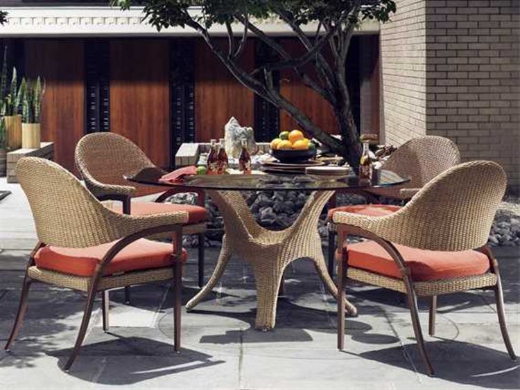Tommy Bahama Outdoor Aviano Wicker Dining Set 3220 870tbset3