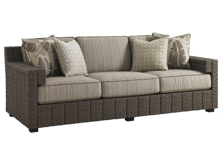 Tommy Bahama Outdoor Blue Olive Wicker Sofa 3230 33 Tommy Bahama Outdoor Blue Olive Wicker