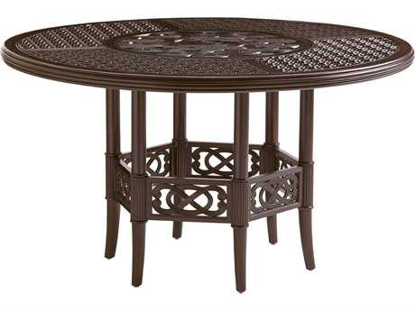 Tommy Bahama Outdoor Black Sands Cast Aluminum Round Dining Table