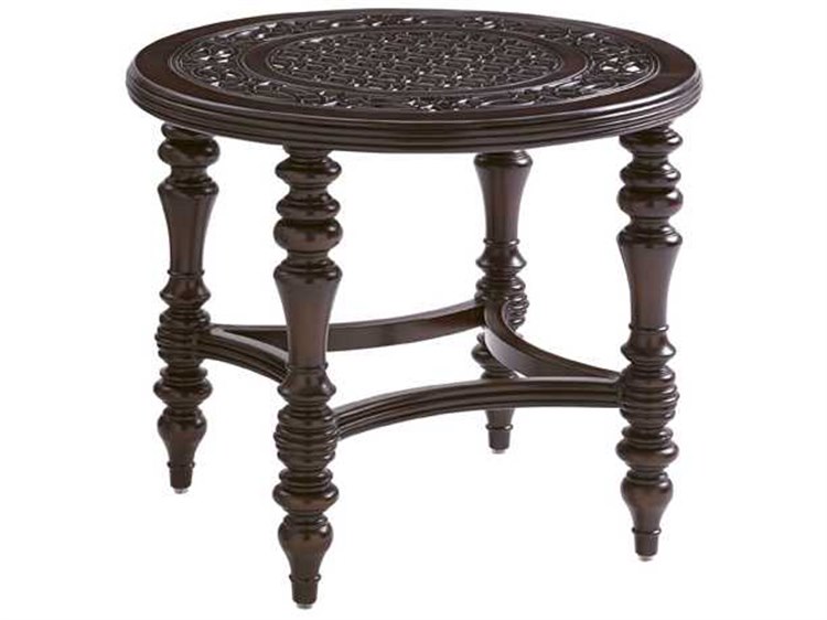 Tommy Bahama Outdoor Black Sands Cast Aluminum 28 Round End Table Tommy Bahama Outdoor Black Sands Cast Aluminum 28 Round End Table 3235 950