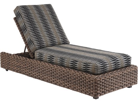 Tommy Bahama Outdoor Kilimanjaro Wicker Rich Tobacco Chaise Lounge