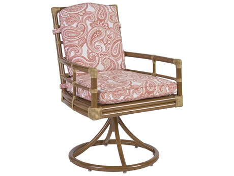 Tommy Bahama Outdoor Sandpiper Bay Aluminum Wicker Swivel Rocker Dining Arm Chair