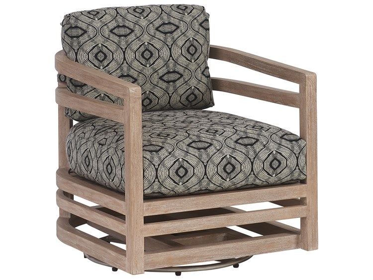 Tommy Bahama Outdoor Stillwater Cove Teak Swivel Lounge Chair