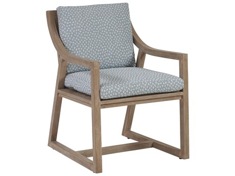 Tommy Bahama Outdoor Stillwater Cove Teak Light Taupe Dining Arm Chair