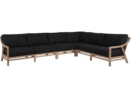 Tommy Bahama Outdoor Stillwater Cove Teak Sectional Lounge Set