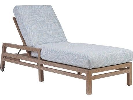 Tommy Bahama Outdoor Stillwater Cove Teak Light Taupe Chaise Lounge