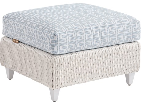 Tommy Bahama Outdoor Ocean Breeze Promenade Aluminum Wicker Ottoman