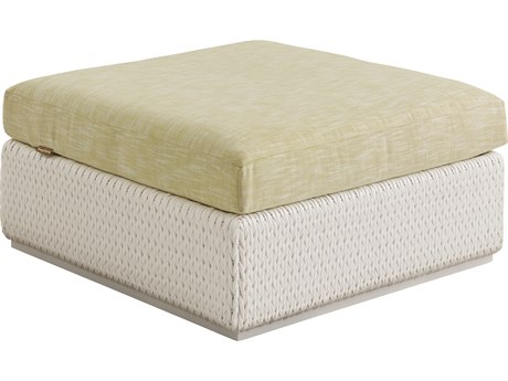 Tommy Bahama Outdoor Ocean Breeze Promenade Aluminum Wicker Ottoman