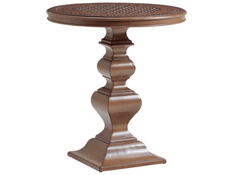 Tommy Bahama Outdoor Harbor Isle Aluminum Round Bar Counter Table