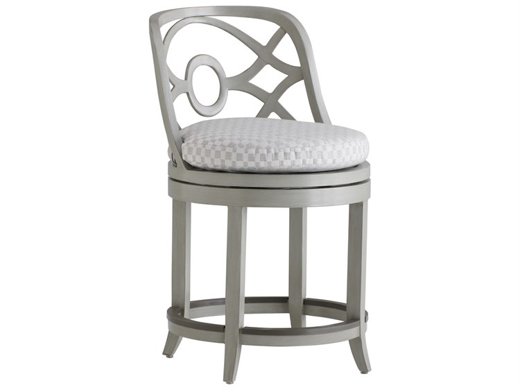 Tommy Bahama Silver Sands Aluminum Swivel Counter Stool
