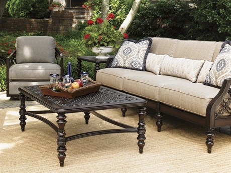 Tommy Bahama Outdoor Black Sands Cast Aluminum Cushion Lounge Set