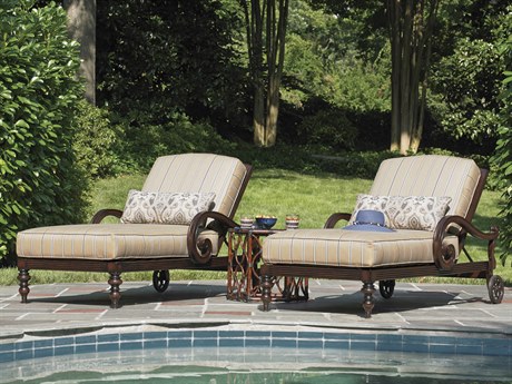 Tommy Bahama Outdoor Black Sands Cast Aluminum Cushion Lounge Set