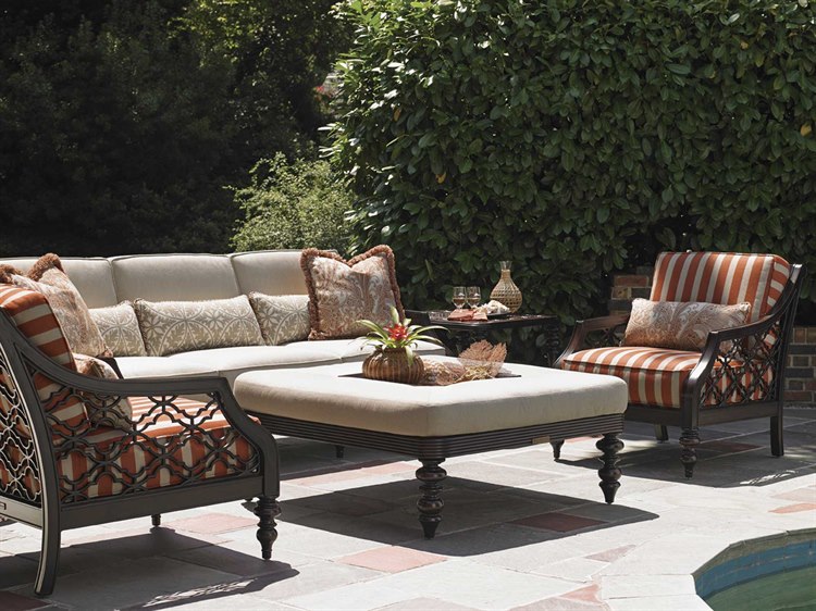 wooden patio sofa set