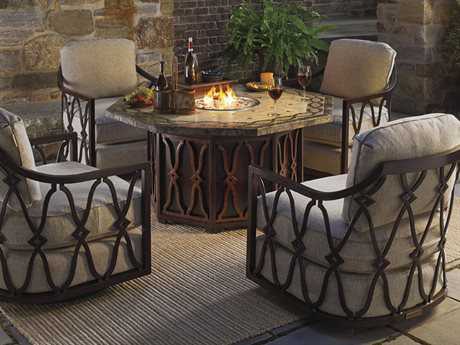 Tommy Bahama Outdoor Black Sands Cast Aluminum Lounge Set