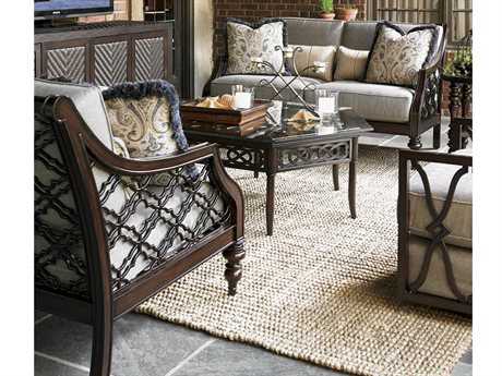 Tommy Bahama Outdoor Black Sands Cast Aluminum Lounge Set