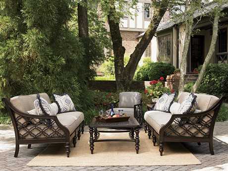 Tommy Bahama Outdoor Black Sands Cast Aluminum Lounge Set
