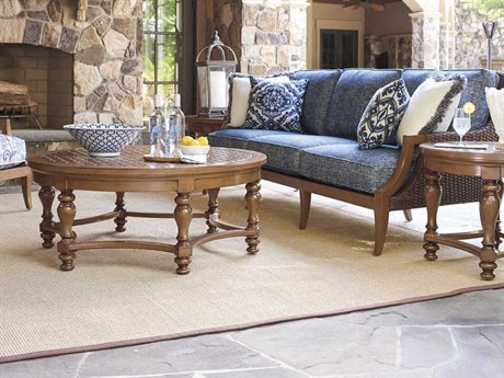 Tommy Bahama Outdoor Harbor Isle Wicker Cushion Lounge Set