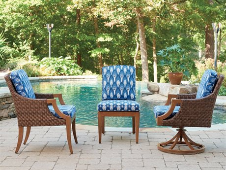 Tommy Bahama Outdoor Harbor Isle Wicker Dining Chair Set
