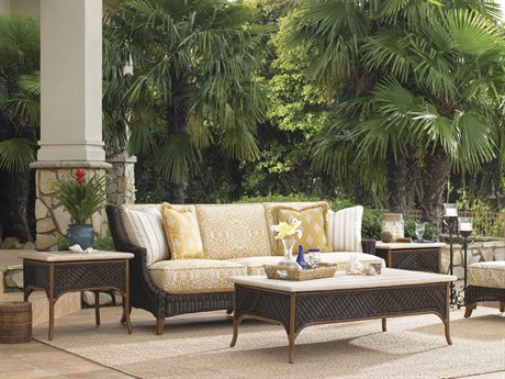Tommy Bahama Outdoor Island Estate Lanai Wicker Cushion Lounge Set