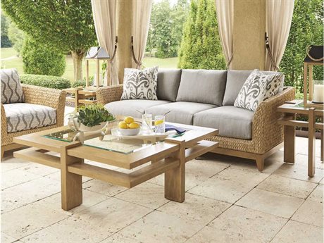 Tommy Bahama Outdoor Los Altos Valley View Wicker Cushion Lounge Set