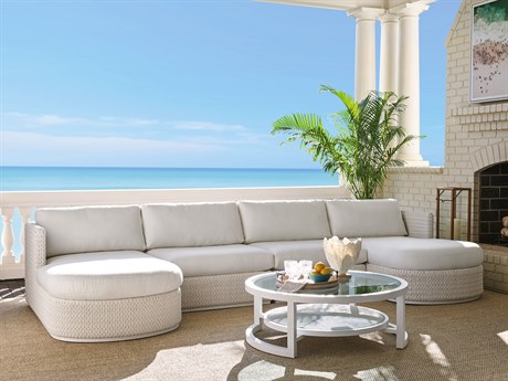 Tommy Bahama Outdoor Ocean Breeze Promenade Aluminum Cushion Lounge Set
