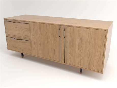 Tronk Design Chapman 70" Oak Wood Credenza Sideboard