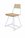Tronk Design Clarke Collection Walnut Wood Brown Side Dining Chair  TROCKSTCHRWALWH