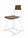 Tronk Design Clarke Collection Walnut Wood Black Side Dining Chair  TROCKSTCHRWALBL