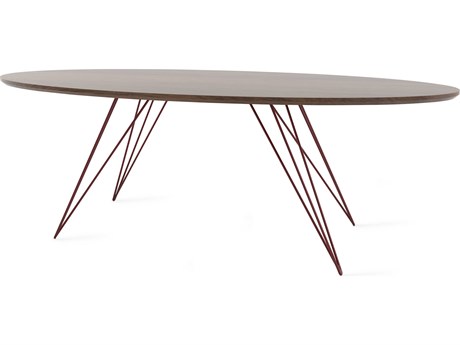 Tronk Design Williams Oval Wood Coffee Table