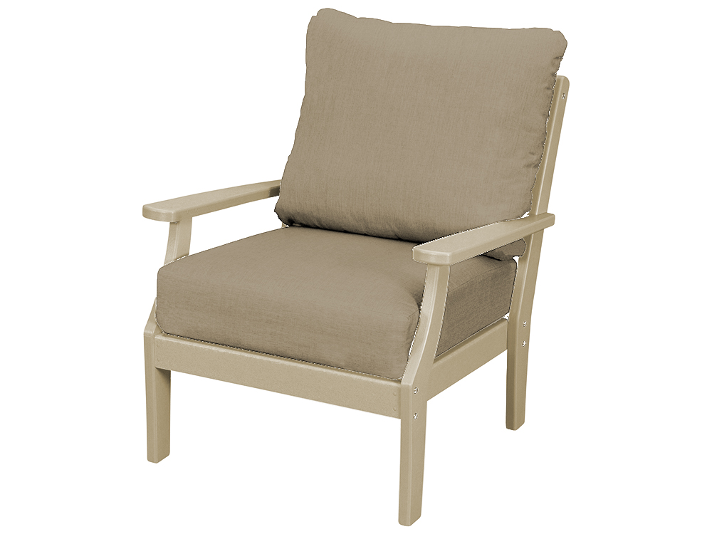 Trex Outdoor Furniture Yacht Club Deep Seating Lounge Chair in Sand ...