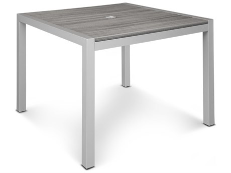Trex Outdoor Furniture Harvest 39 x 78 Dining Table in Satin White//Spiced Rum